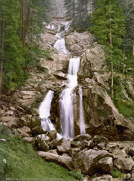 Black Forest Torte (Schwarzwaelder Kirschtorte) - Triberg waterfall