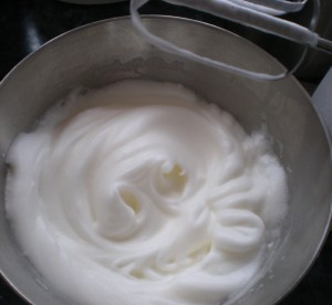 Black Forest Torte (Schwarzwaelder Kirschtorte) - Whipped Egg Whites