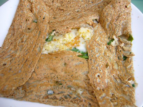 Chestnut Flour Crepes - Savory Galette by kichijoji