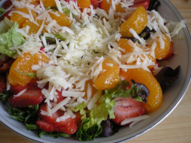 How Sustainable is Your Seafood? - Mixed Green Salad with Raw Cheese