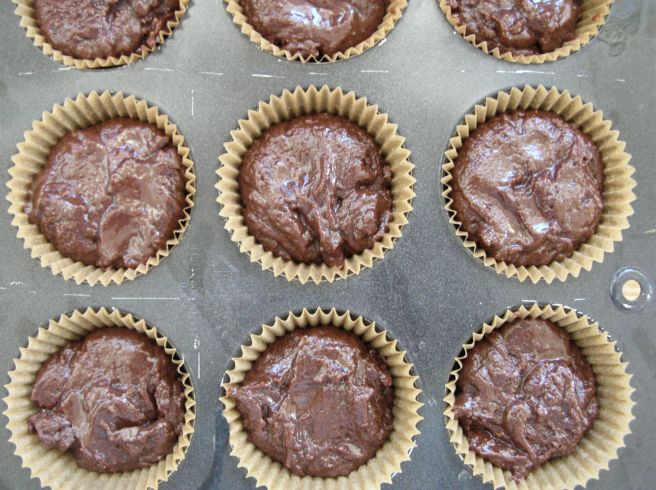 Chocolate Peanut Butter Fudge Cupcakes - Gluten Free