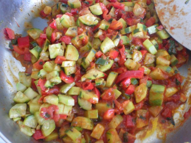 New Mexico Vegetable "Mock" Chili Enchilada