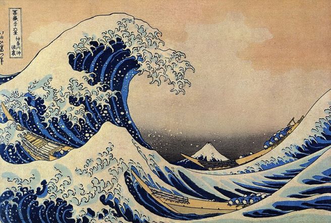 Mochi - Japanese Food Culture - Great Wave at Kanagawa by Katsushika Hokusai