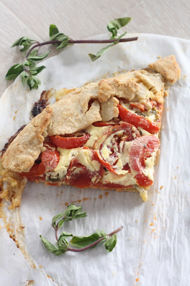 Savory Tomato-Herb Galette - A delicious gluten free alternative