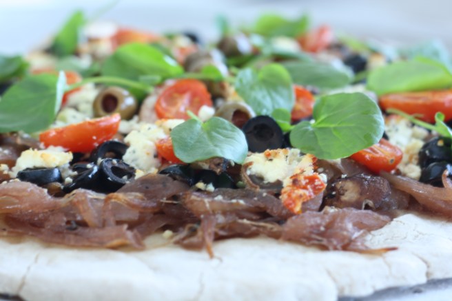 Pizza with Onion Confit