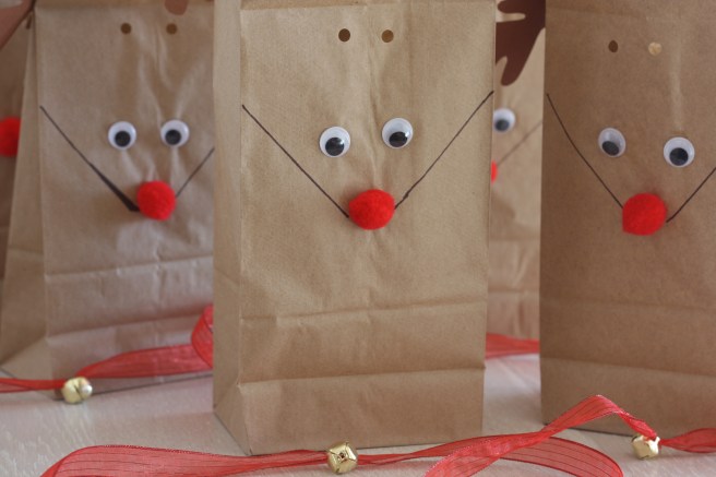 Red and Green Chocolate Bark - Gift Bags